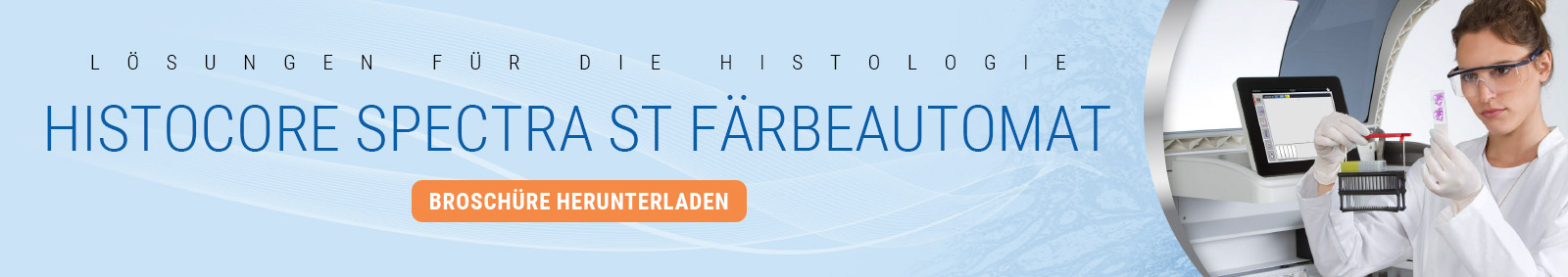 Der HistoCore SPECTRA ST Färbeautomat ist ein Routine‑H&E-Färbeautomat für hohen Durchsatz