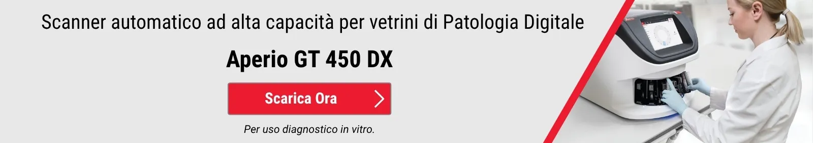 Scanner automatico ad alta capacità per vetrini di Patologia Digitale