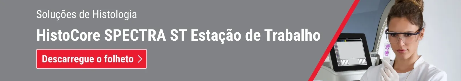 O corador HistoCore SPECTRA ST é um corador de H&E de rotina de alto rendimento