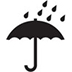 Keep away from rain symbol