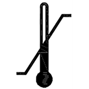 Temperature limit symbol