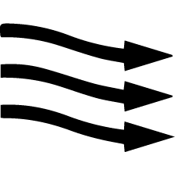 Ventilation open symbol