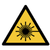 Warning laser beam symbol