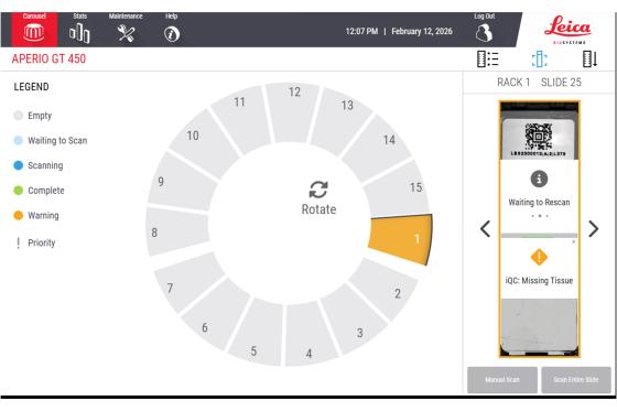 iQC - Rescan in Progress