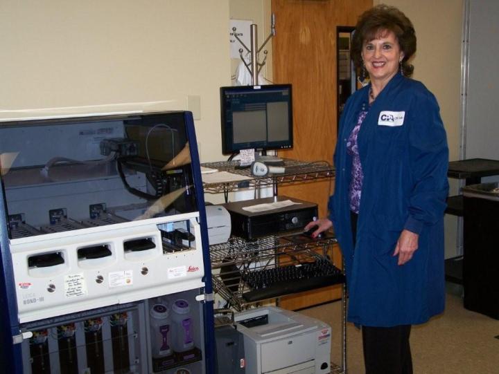 Sheron with the BOND III system