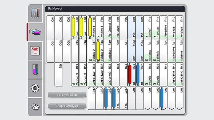 The easy-to-use software of the HistoCore SPECTRA ST automatically calculates optimal bath layouts, eliminating manual steps. As a result, no hands-on interaction is needed, which helps improve lab efficiency.