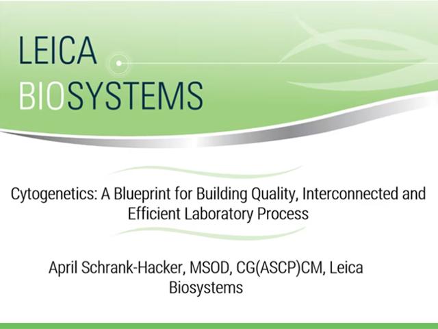 Cytogenetics: A Blueprint for Building Quality, Interconnected and Efficient Laboratory Process