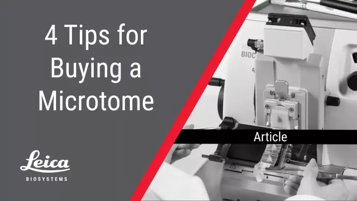 Four Tips for Buying A Microtome Article Thumbnail