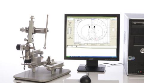 Angle Two Small Animal Stereotaxic Instrument Stereotaxic Instrument with Atlas Integration in Computer